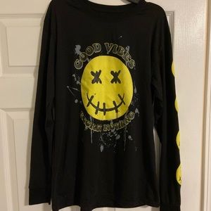 Good Vibes Regret Nothing Men’s Long Sleeve T-Shirt